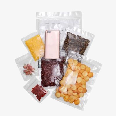 China Wholesale Dried Fruits 3 Side Seal Bag Food Grade Resealable Bag Moisture Proof With Zipper, Ziplock Plastic Coffee Bags for sale