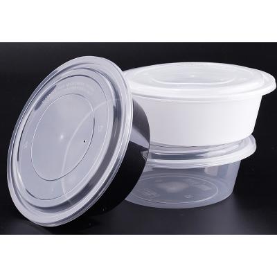 China Disposable Take Away Plastic PP Disposable Lunch Round Bento Box / Food Containers for sale