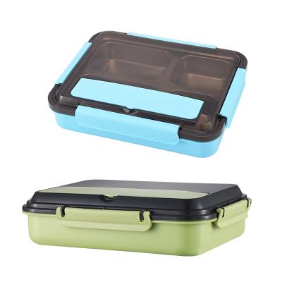 China 3/4/5 Compartment Sustainable Stainless Steel Bento Lunch Box Leakproof for sale