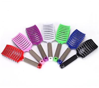 China Large curved eco-friendly air cushion comb with multiple colors for hair salon stylists to use smoothly for sale