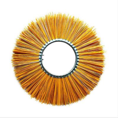 China Cleanging pp snow sweeper road sweeper street cleaning brush stiffen disc brush for sale