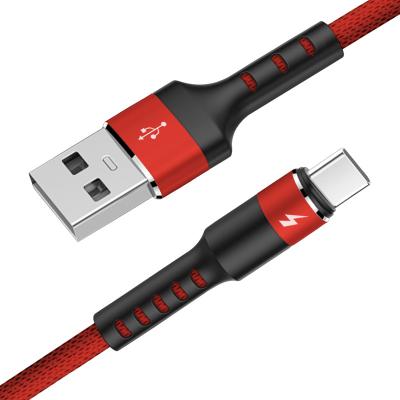 China Type C Cable Aluminum Alloy Usb Charger Cable Usb Data Mobile Phone 2.4A Mobile Phone Usb Cable for sale