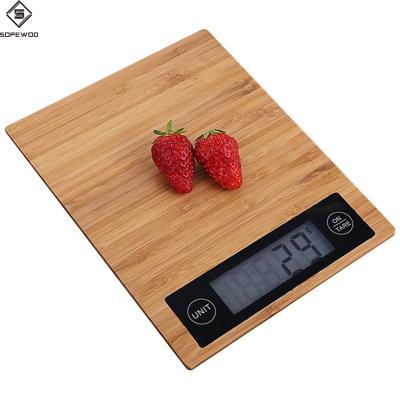 China With Digital Scale Tray Beautiful Bamboo Food Kitchen Scales for sale