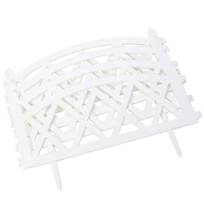 China Easily Assembled Decorative Garden Fence Plastic Fence Panel For Lawn Protective Border Plastic Fence for sale