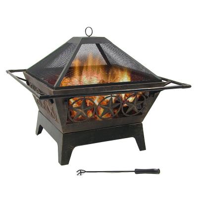 China Pit Garden Outdoor Metal Steel Fire Pit Heater New Design Courtyard Portable BBQ Backyard BBQ Grill Fire Pit for sale