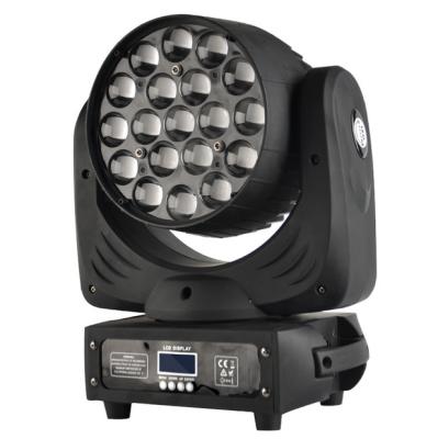 China Club disco dj bar stage lighting cheap price 19x15w 4in1 rgbw zoom moving head 19x15w zoom dmx wash led moving head lights for sale