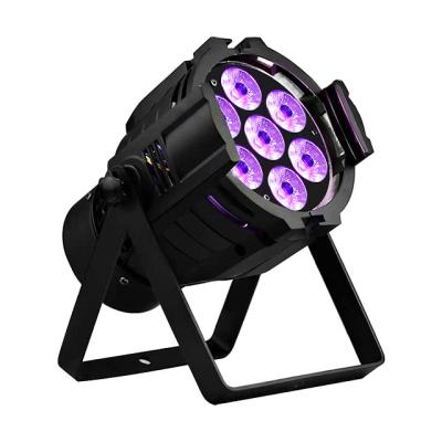 China Aluminum body mini stage light par 64 led rgbw 7*10w 4in1 led par light for sale