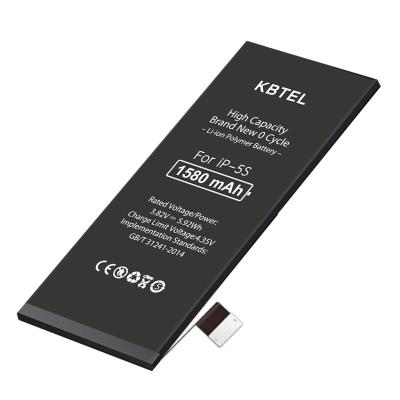 China Mobile Phone For Mah Phone Iphone 5S Original Recyclable 1580 Lithium Polymer Battery for sale