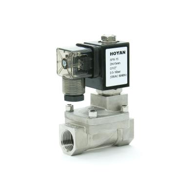 China HOYAN SPX-15 1/2 inch Water Solenoid Valve Stainless Steel General Pilot NC 24V 36V 220V for sale