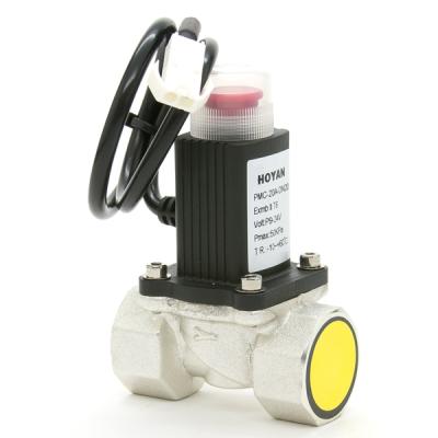 China DC9-24V General Plug Shut Off Gas Solenoid Valve With Detector for sale