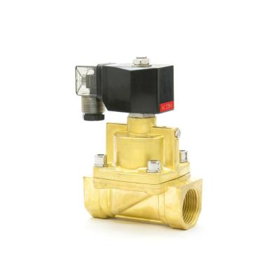 China HOYAN PZ-25 24v 220v Normally Closed General Water Vapor BSP Thread Brass Solenoid Valve for sale