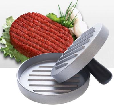 China Stocked Burger Making Tools Hot Aluminum Burger Meat Press Patties Mold Sandwich Mold Burger Nonstick Coating Press for sale