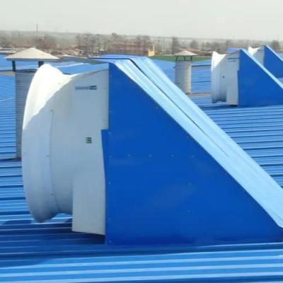 China Truss Industrial Roof Mount FRP Roof Top Fiberglass Waterproof Exhaust Fan for sale