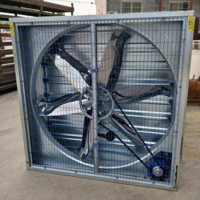 China Wall Mounted Galvanized Truss Leaf Industrial Exhaust Fan for sale