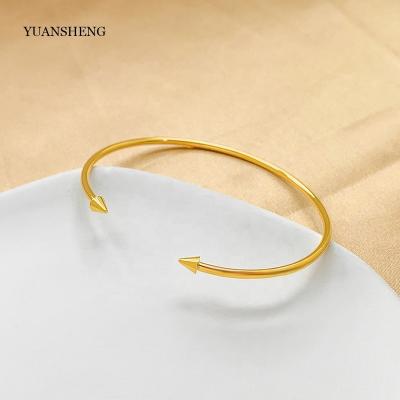 China 2022 Fashionable Trendy Pulceras De Acero Gold Mens Bracelet 18k Gold Filled Jewelry Adjustable Bracelet for sale