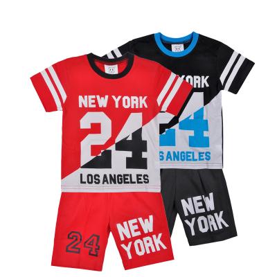 China China Factory Sweet Number Printed Children Suit Kids Two Piece Pajamas For Boys for sale