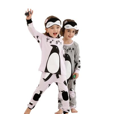 China Wholesale Cute High Quality Breathable Boys And Girls Cotton Penguin Kids Sleepwear 2-10Y for sale