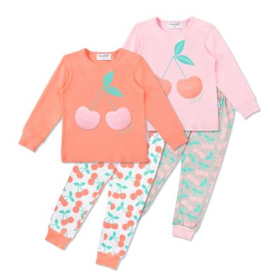 China New Design Cartoon Pajamas Kids Pajamas Casual Sleepwear 2 Pcs Cute Girl Children Pajamas Set for sale