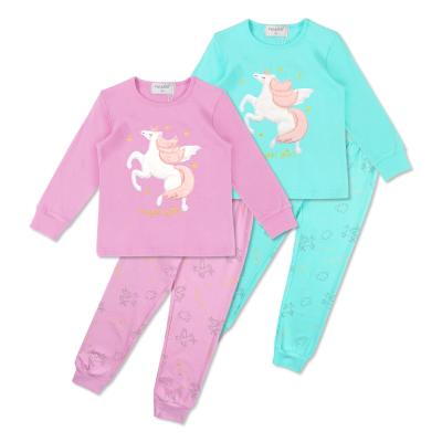 China Cute New Design Sleepwear Cartoon Children's Pajamas Sleepwear 2 Pcs Girl's Cute Children's Pajamas Set for sale