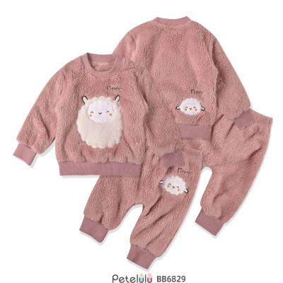 China Super Soft Anti-Shrink Coral Fleece Winter Baby Clothes Hand Knitted Newborn Baby Clothes For Wholesale for sale