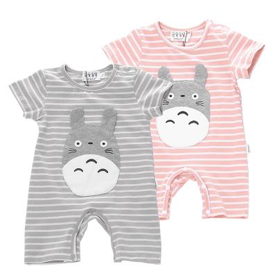 China Comfortable Short Sleeve Totoro Baby Wear Combed Cotton Baby Bodysuits Romper for sale