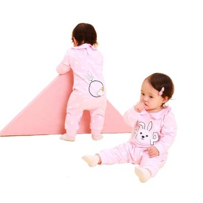 China Petelulu Breathable Work Clean Rabbit Foam Embroidery Kids Clothes Coveralls For Kids Baby Jumpsuit for sale