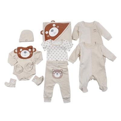 China Baby Cotton Set Set Bear Infant Set Organic Cotton Baby Clothes Newborn for sale