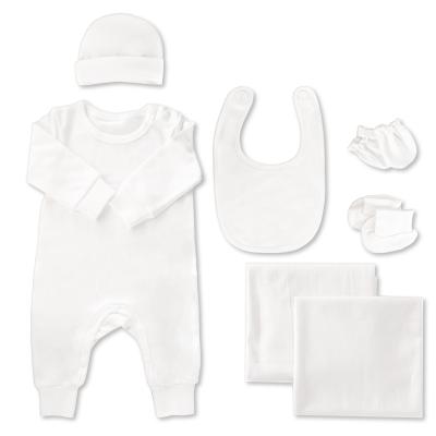 China Wholesale Antibacterial Solid Color Unisex Newborn Baby Gift Set High Quality Infants Clothing For Plain Color for sale