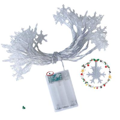 China Fashional's Most Popular Products Shape Christmas Decoration LED Snowflake Exquisite Universal String Garland Light for sale