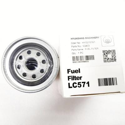 Cina Filtro del carburante V2403 KU-04814-06310 KU-9Y021-02153 KU-1A021-60017 KU-1G485-99353 dalle parti di Kubota in vendita