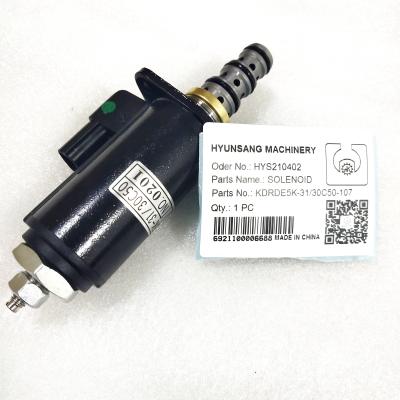 Κίνα Σωληνοειδές KDRDE5K-31 30C50-107 YB35V00005F1 για τον εκσκαφέα Kobelco SK230-6E προς πώληση