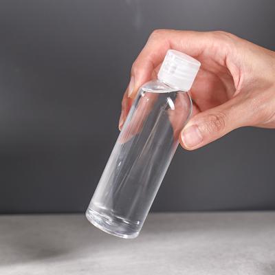 China 10ml 20ml 30ml 50ml 100ml Flip Top Cap Pet Plastic Cosmetic Bottle for Shampoo Body Lotion for sale