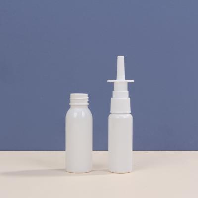 China Hot Sale Child Safe HDPE Material Empty Plastic 30ml Nasal Spray Bottles 1oz Packaging for sale