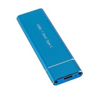 China Aluminum Type-C USB3.1 To M.2 M Key NVMe SSD Box Drive Slot Case 10Gbps Solid State High Speed ​​Hard Disk Drive Enclosure for sale