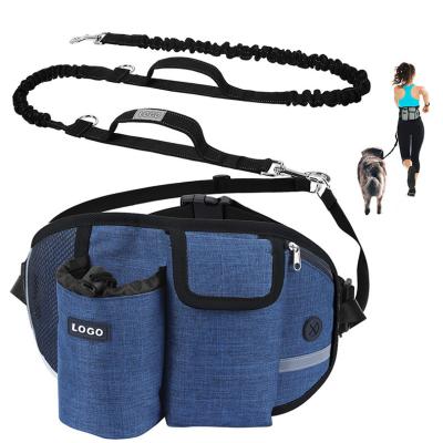 China Waterproof 2023 new desgin outdoor pet waist packs with leash waist pack multifunctional fitness running training portable sports bag for sale