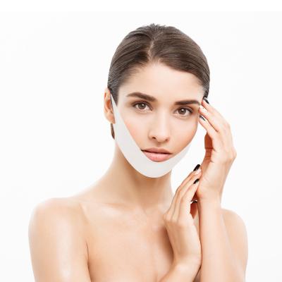 China OEM Moisturizer Slimming Face Double Chin Reducer Chin Up Line Lifting Correction V Shape Face Mask for sale