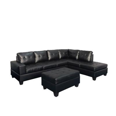 China Modern Reversible Sectional Pvc Fabric Sofa Chair Sofa Bed With Storage for sale