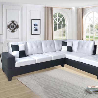 China Modern Korean Sectional Sofa L Shape Sofa Reversible Corner Sofa Convertible Storage Korea Stool for sale