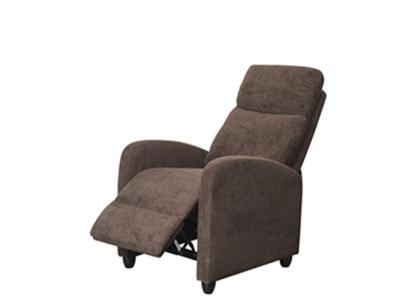 China (Height)Adjustable Living Room Furniture Fabric Manual Push Back Single Recliner Sofa Chair for sale