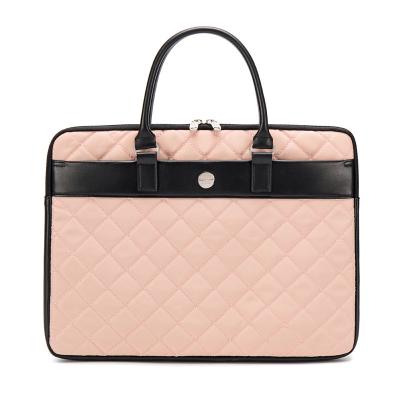 China Pink Ladies Laptop Bag Notebook Briefcase Waterproof Shockproof Dustproof Laptop Sleeve Bag in Waterproof Fabric for Women for College Students for sale