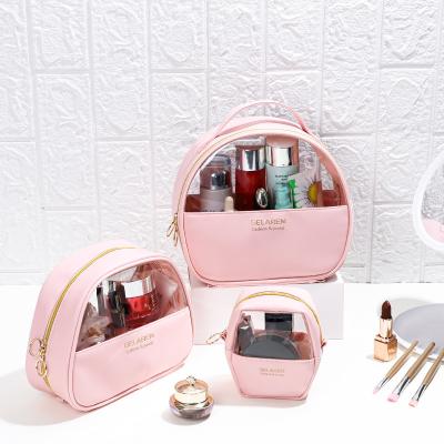 China Hot Sale High Quality Custom Fashion Women Makeup Lady Bags Dustproof Shockproof Waterproof PU Leather Cosmetic Bag for sale