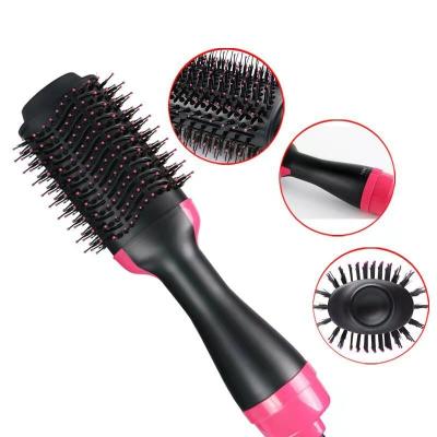 China Adults 1000W Hot Airbrush Ion One Step Hot Air Curling Iron Blow Drying Rotating Brush Electric Rotate Styler Comb Curling Flat Iron for sale