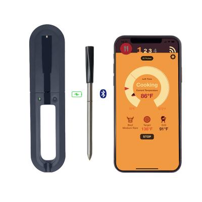 China : Grill BBQ Party BBQ Tools 30M Connect Phone Meat Thermometer Probe Digital Smart Wireless Meat Thermometer for sale