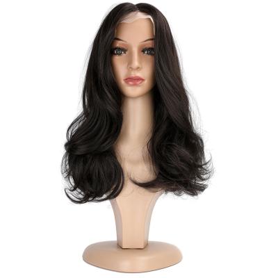 China Raw Wavy Wave Front Lace Synthetic Wigs Body Wave Lace Front Women Transparent Synthetic Hair Wigs For for sale