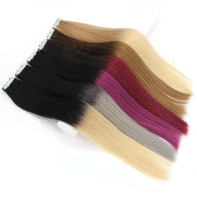 China CURLY STRAIGHT Tape in Remy Ombre Color Tape Hair Extensions Balayage Remy Hair Blonde Ombre Balayage Hair Extensions for sale