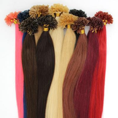 China Silky Straight Wave Wholesale Keratin Nail U Tip Remy Human Hair Extensions 16-26