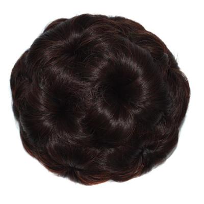 China Elegant Women Flower Chignon Hair Bun Donut Cool Curly Claw In Synthetic Wig Extensions High Temperature Fiber Chignon Q878 for sale