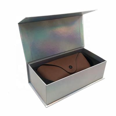 China Glasses box high quality luxury holographic glasses box set glasses box and case for sale