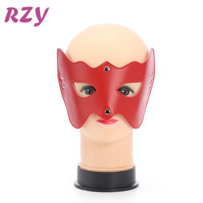 China Sexy leather props sinful pink cosplay eye mask fun eye mask masquerade high wholesale adult sexy party masks for sale