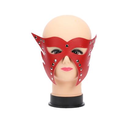 China PVC Factory Pleasure Tops Eye Fun Products Eye Mask Party Nightclub Party Props Adult Leather Direct Props Makeup Patent Leather Alternative Mask for sale